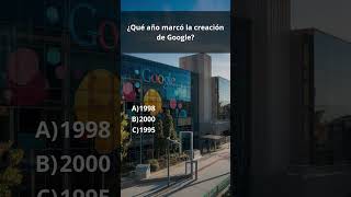 🌐 ¿Sabes en qué año se creó Google [upl. by Faustine]