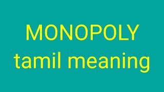 MONOPOLY tamil meaningsasikumar [upl. by Aldas406]