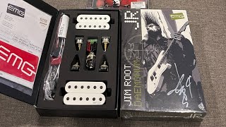 Limited edition EMG Jim Root Daemonum white pickups unboxing [upl. by Poock]