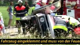 Lauterach Frontalcrash auf der Senderstraße [upl. by Lipfert]