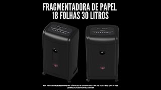 PS418DA Fragmentadora de papel 18 folhas 30 litros 110v ou 220v [upl. by Elset]