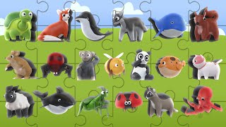 Guess the Animal Quiz  Educational Animal Puzzle for Kids  Long Version 1 🧩🧒 [upl. by Staal]