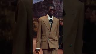 Dara Gueye walks for Louis Vuitton menswear FW24 fashion [upl. by Iran]