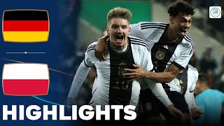 Germany vs Poland  What a Game  Highlights  U21 Euro Qualification 21112023 [upl. by Kcirb]