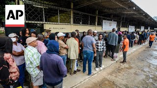 Mozambique votes for president in election that could extend the ruling partys 49 years in power [upl. by Wampler]