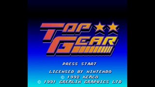 Top Gear  Super Nintendo Entertainment System  Intro amp Title Screen [upl. by Olemrac422]