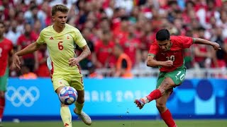 Spain vs Morocco olympics  mens soccer olympics highlights 2024 [upl. by Oly]