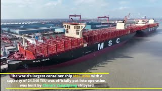 MSC Irina  The worlds largest container ship [upl. by Airpac]