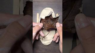 AirDry Clay Idea LeafShaped Trinket Dish [upl. by Caril]