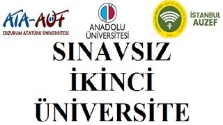 SINAVSIZ ÜNİVERSİTE İKİNCİ ÜNİVERSİTE NEDİR [upl. by Neelac]