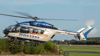 Polizei Hessen  Ibis 3 landet nach einem Einsatz an seinem Standort  Flugplatz Egelsbach [upl. by Atteloc119]