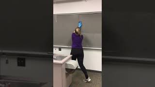 How to efficiently clean a Chalk Board [upl. by Latsyrcal]