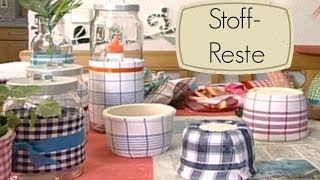 Dekostoffe und Stoffreste Basteln mit Stoff [upl. by Ehrsam277]