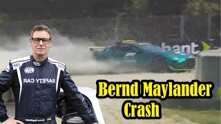 F1 Safety Car Driver Bernd Maylander crashes during Monza test  Bernd Mayländer heftigen Unfall [upl. by Andrien459]