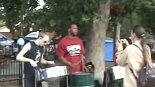 Steel Drummers  Street performers playing Harry Belafontes quotJamaica Farewellquot [upl. by Yelraf]