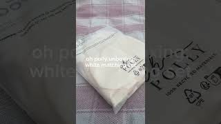 Oh Polly unboxing white matching set🛍️ ohpolly unboxing video coquette [upl. by Mikol]