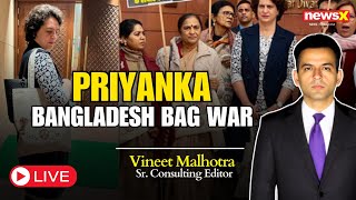 LIVE Priyanka Gandhis Controversial Bag A Strategic Gesture Amid BangladeshPalestine Tensions [upl. by Platt626]