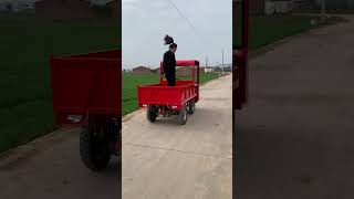 Electric fourwheel flatbed One machine for multiple uses saves time effort and labor [upl. by Jemimah]