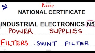 Industrial Electronics N5 Power Supplies Filter Circuits Activity 1 mathszoneafricanmotives [upl. by Mandi501]