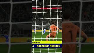 Alijonov what a goal against england pickford from half of stadium efootball uzbekistan [upl. by Onibag]