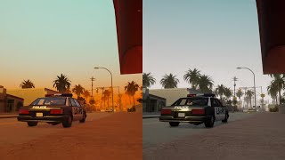 GTA San Andreas The Definitive Edition Mobile VS ConsolePC  Side By Side Comparison [upl. by Hough]