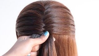 Very easy beautiful hairstyle for long hairCute hairstyle for teenagers Hair style girl simple [upl. by Barnebas]