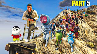 Franklin Shinchan and Chop and Bloop Survived Zombie Virus in GTA 5 Zombie Outbreak Part 5 [upl. by Alodi450]