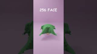 1 Face to 4096 faces blender3d clothsimulation [upl. by Ellerahc479]