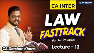 Lec 13A Prospectus 32 to 42  CA Inter Law Free FastTrack Lec For Sep 24 Jan 25  CA Darshan Khare [upl. by Acima]