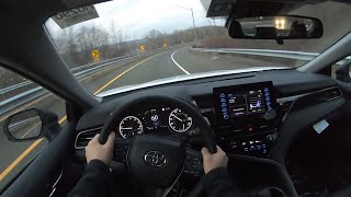 2021 Toyota Camry Evening POV Test Drive and Thoughts [upl. by Rialc]