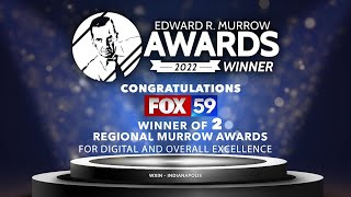 FOX59 wins 2 Regional Murrow Awards for journalism excellence [upl. by Anuahsed]