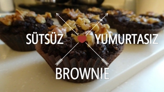 ÇOK KOLAY BROWNIE TARİFİ  SÜTSÜZ YUMURTASIZ  VEGAN [upl. by Eisus]