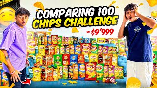 Comparing 100 Different Chip Brands In Epic Eating Challenge 😱  Mann Vlogs [upl. by Nolos]