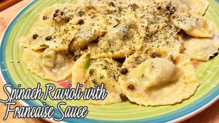 Spinach Ravioli with Francaise Sauce Recipe [upl. by Arahd]