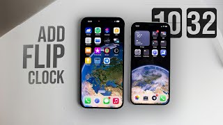 How to Set Flip Clock as Screen Saver on iPhone tutorial [upl. by Eeldivad]