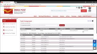 Speed Post Tracking  How to track consignment online [upl. by Oiluig]