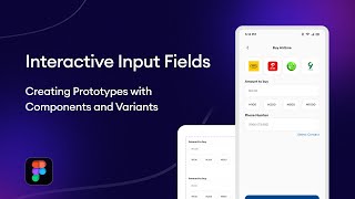 How to create interactive input fields using components and variants [upl. by Yerhcaz]