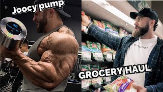 GROCERY SHOPPING IN PREP HUGE ARM PUMP WITH IAIN VALLIERE [upl. by Aseneg]