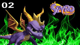 Spyro the Dragon 120 Walkthrough HD  Part 2 Stone Hill [upl. by Erastatus764]