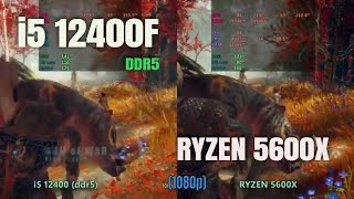 i5 12400 ddr5 vs Ryzen 5 5600x [upl. by Suehtomit507]