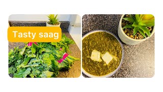 I bought saag from superstore as Rapini Saag in Canada  Rapini Recipe  BubbasBookCanada [upl. by Oitaroh]