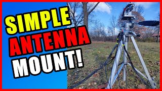 Easy Tripod Antenna Mount For Portable Ham Radio Use  Parks On The Air [upl. by Aenej]