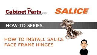 How to Install Salice Excenthree Faceframe Hinges  Cabinetpartscom [upl. by Masao]