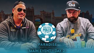 WSOP Paradise Main Event  Day 2 With Daniel Negreanu And Boston Rob 15M Prize [upl. by Alleinad122]