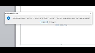 حل مشكلة ادراج فديو للباور بوينت  PowerPoint 2010  How to Fix the Error of 64 Bit Codec [upl. by Arihsay106]