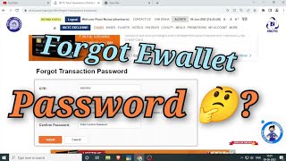 How to Change an IRCTC ewallet Transaction Password  Forgot IRCTC ewallet Transaction Password [upl. by Marley]