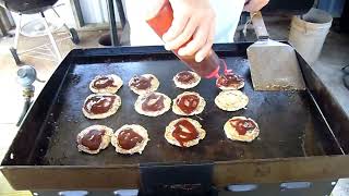 BBQ CHICKEN Sliders On the Blackstone Grill [upl. by Skiba267]