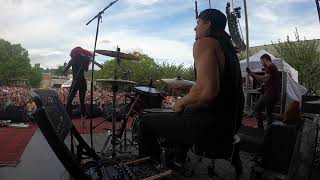 Andrew Webb w Reyna Roberts  Stompin Grounds  Drum Cam [upl. by Attelra]