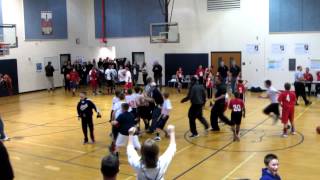 CLBL 6th Grade Championship game halfcourt buzzer beater [upl. by Oigile593]