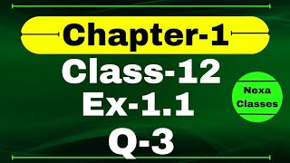 Class 12 Ex 11 Q3 Math  Relation amp Function  Q3 Ex 11 Class 12 Math  Ex 11 Q3 Class 12 Math [upl. by Petronille]